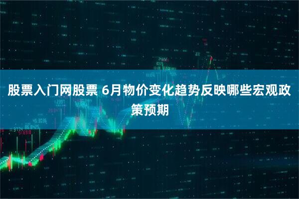 股票入门网股票 6月物价变化趋势反映哪些宏观政策预期
