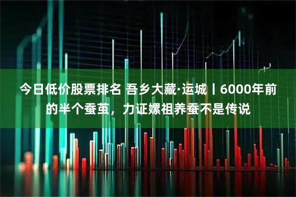 今日低价股票排名 吾乡大藏·运城丨6000年前的半个蚕茧，力证嫘祖养蚕不是传说